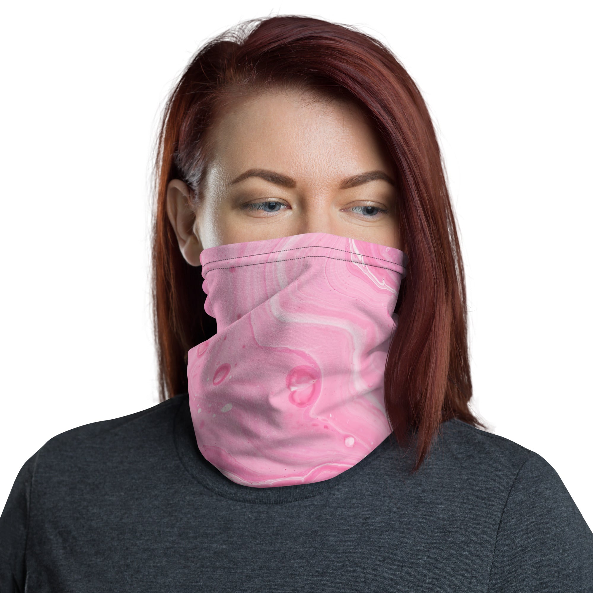 Pink Abstract - Neck Gaiter