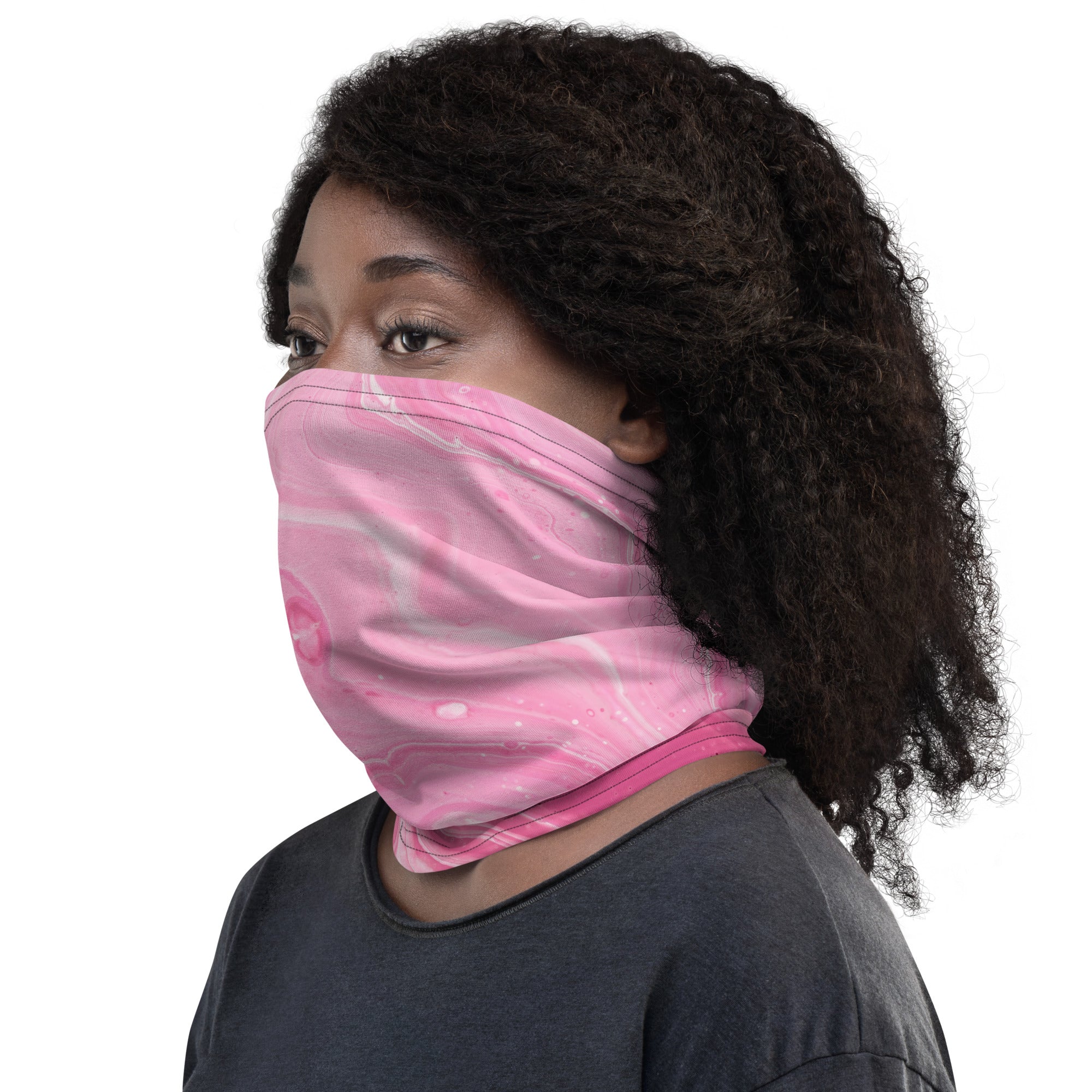 Pink Abstract - Neck Gaiter