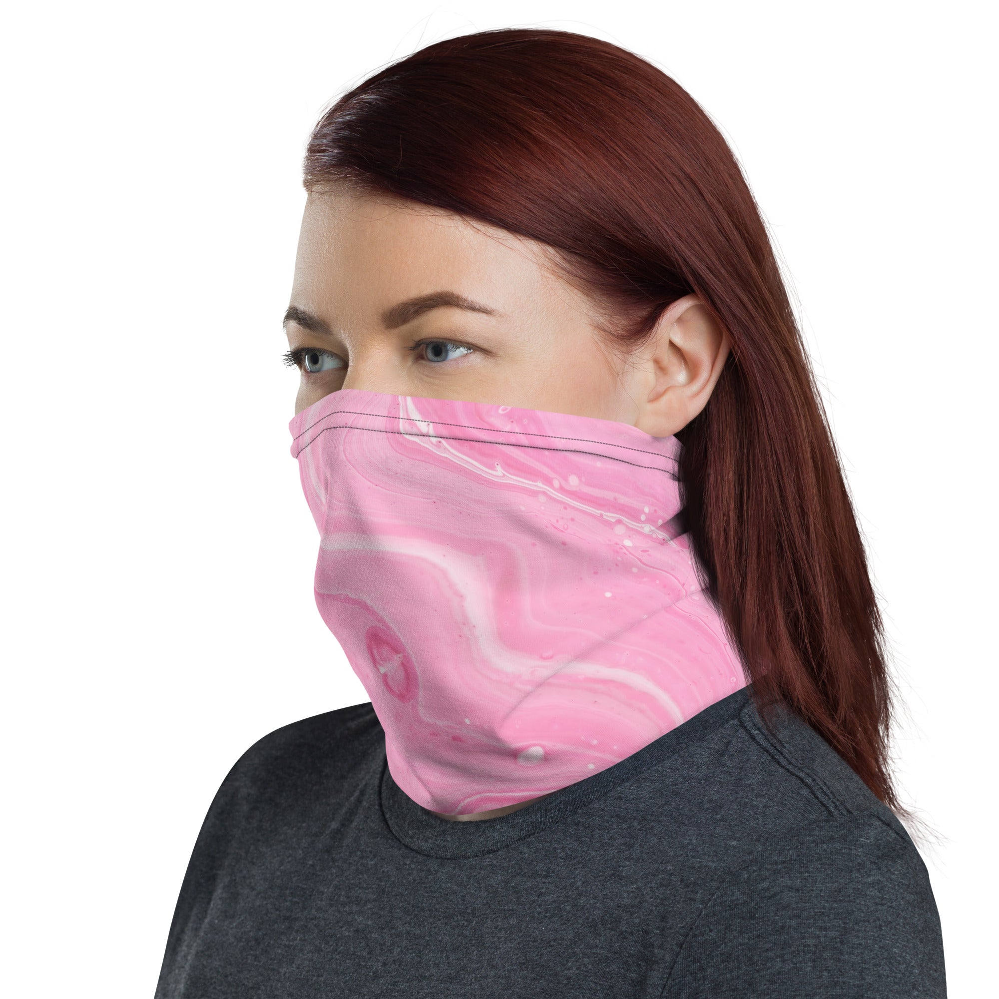 Pink Abstract - Neck Gaiter