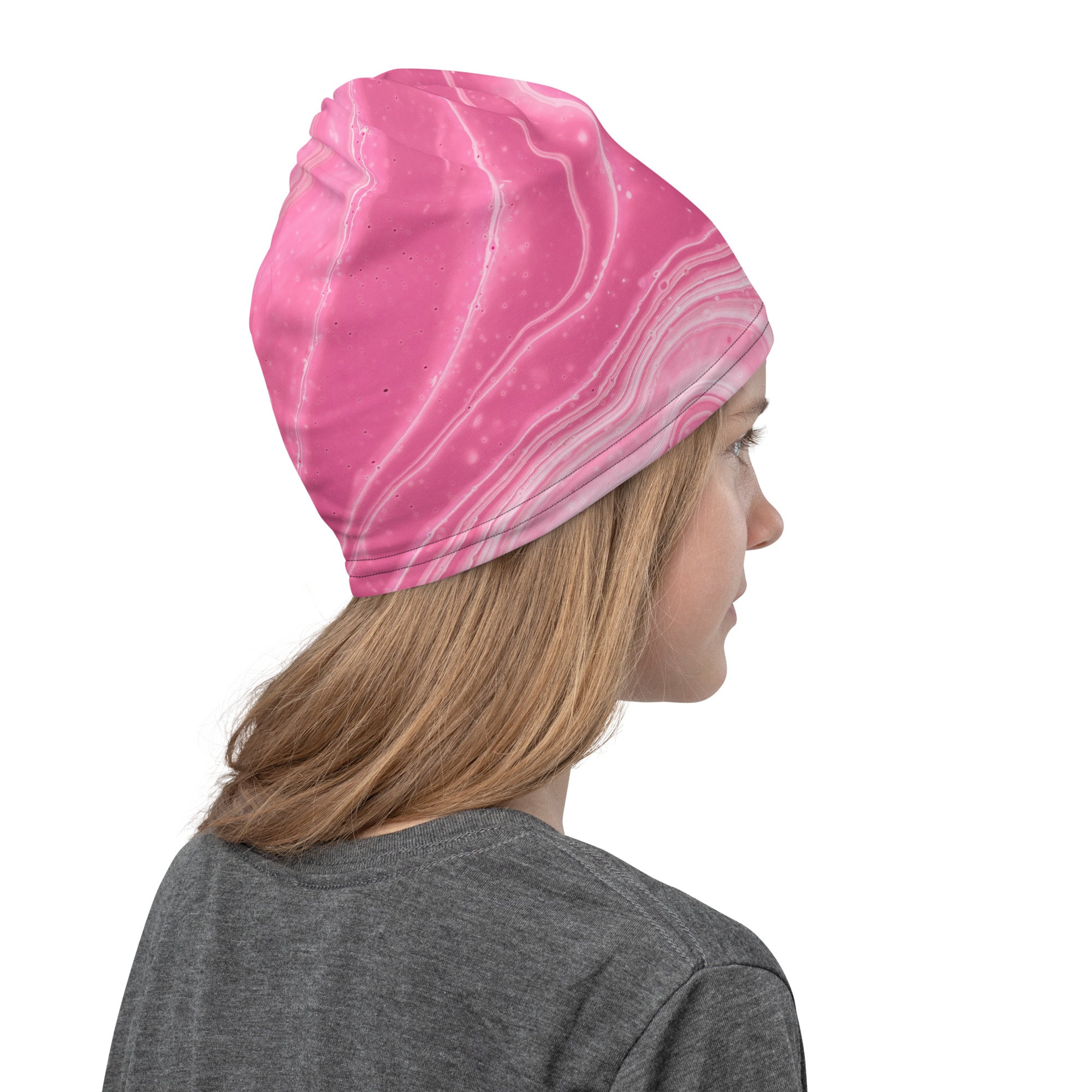 Pink Abstract - Neck Gaiter