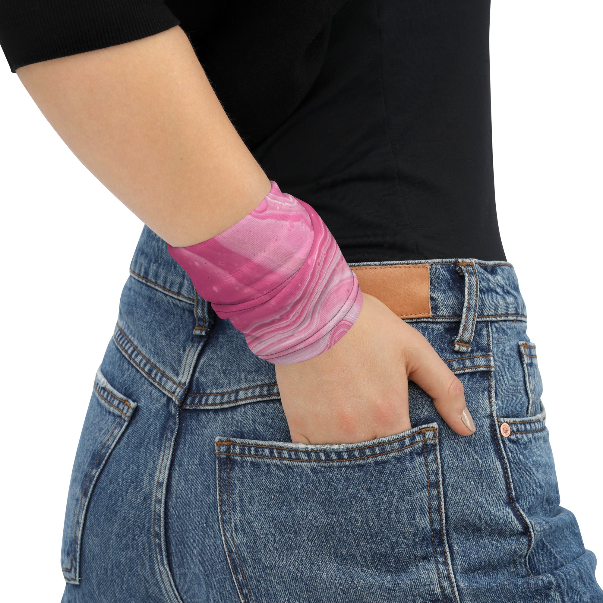 Pink Abstract - Neck Gaiter