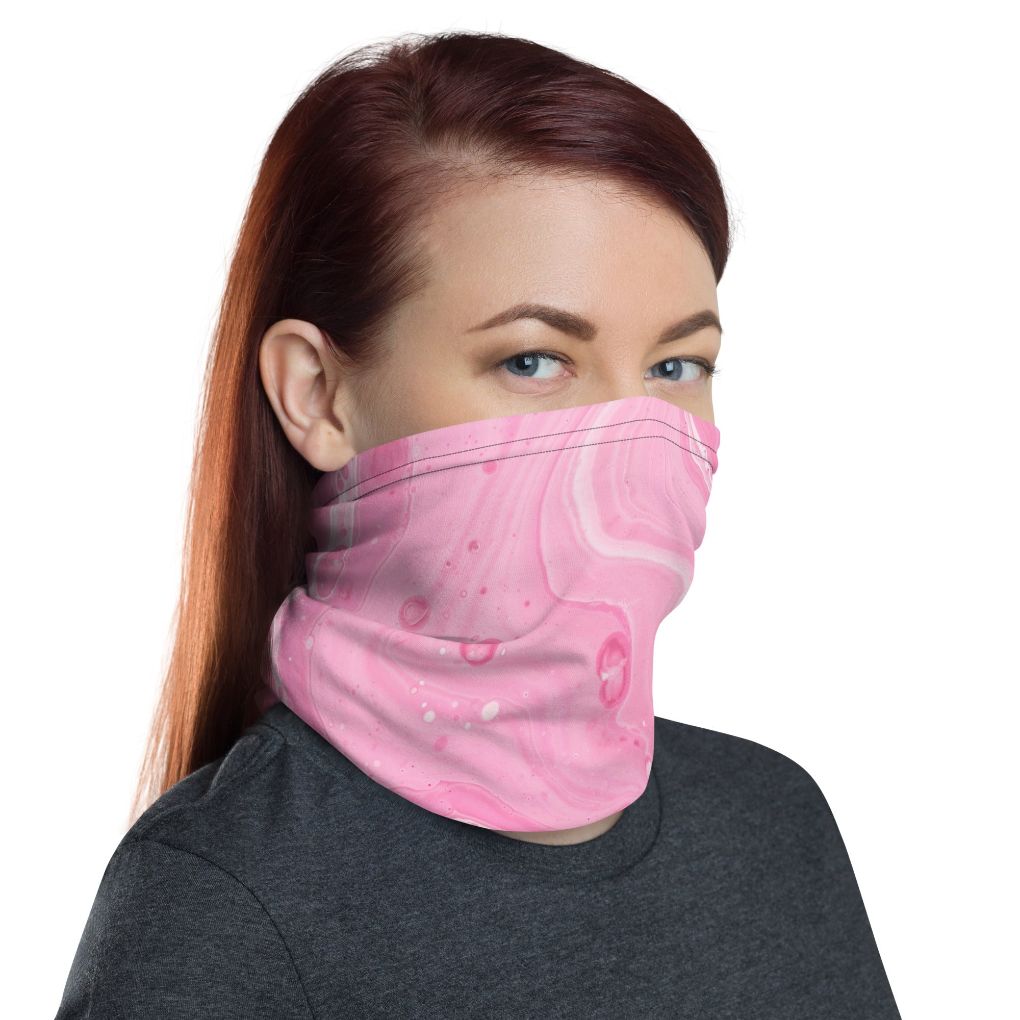 Pink Abstract - Neck Gaiter