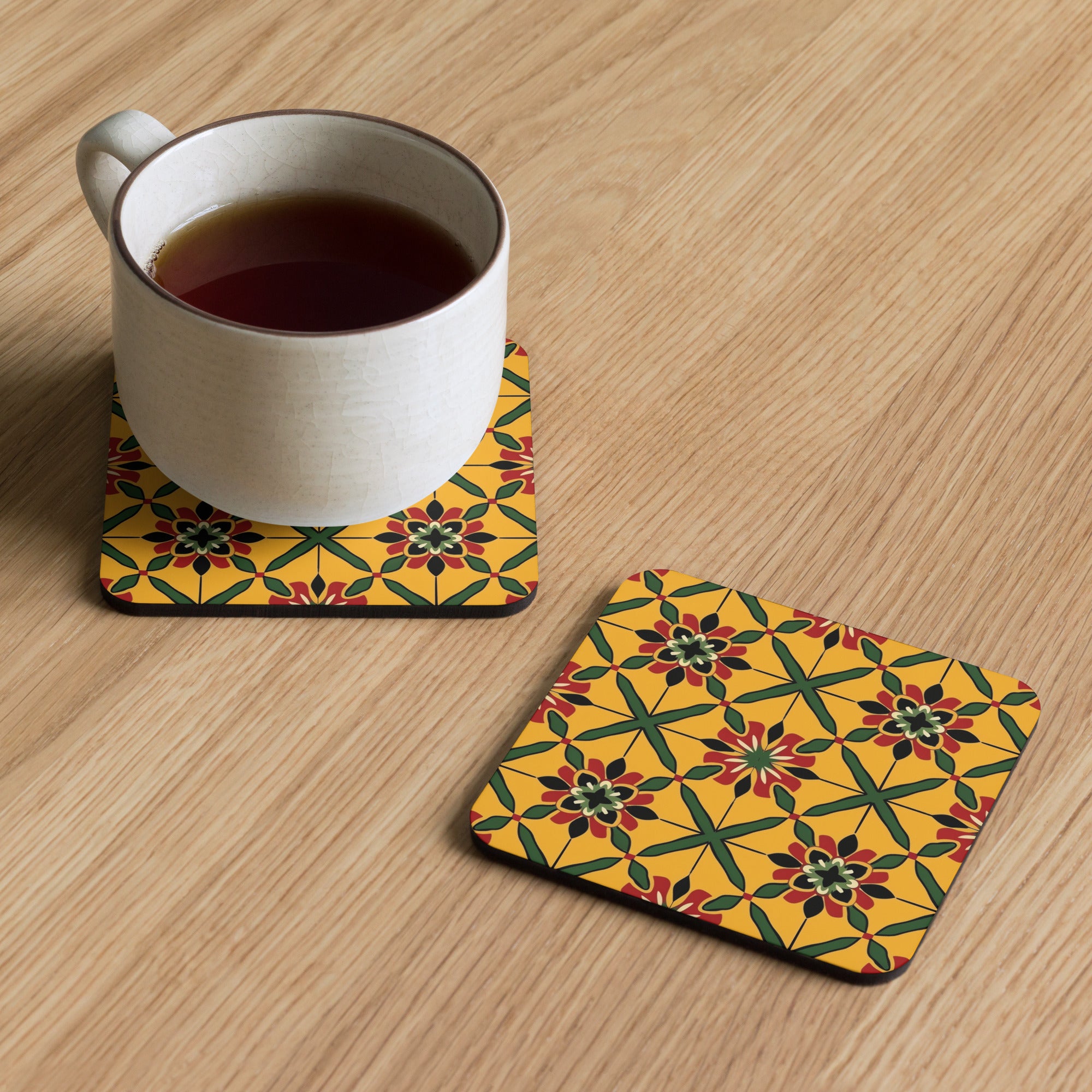 Tile 2 Cork-back coaster