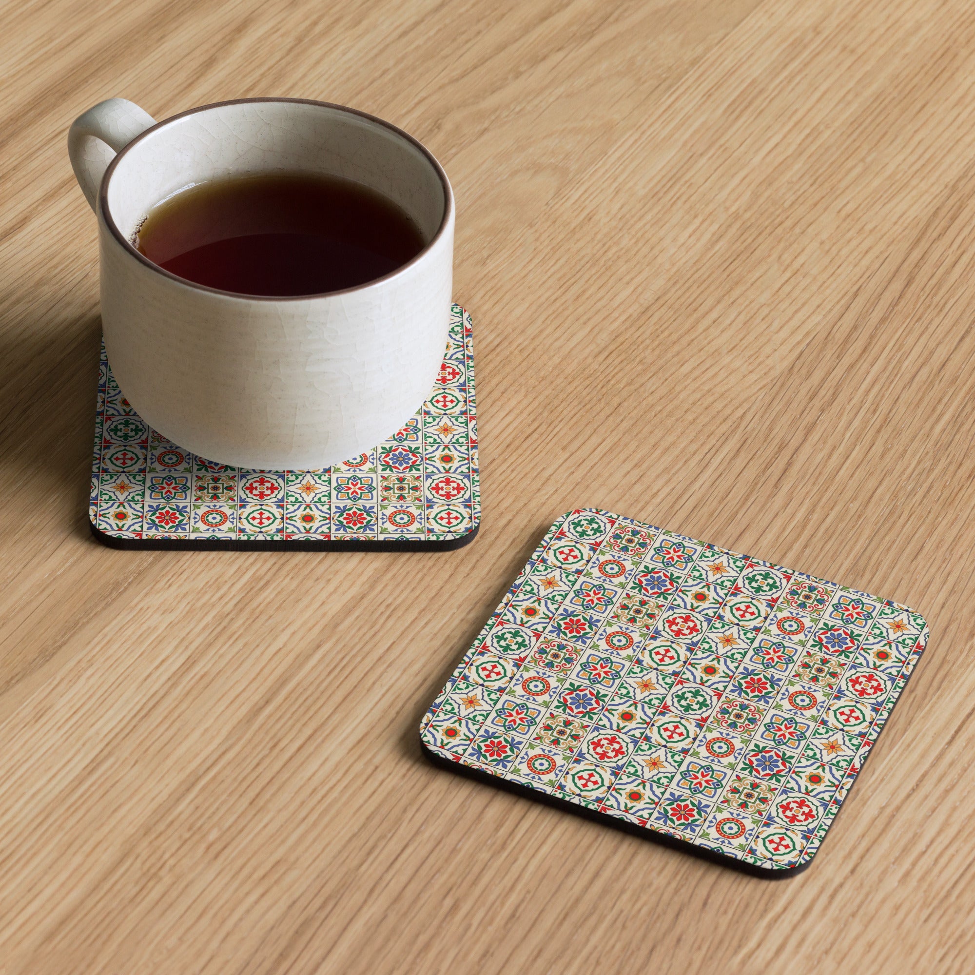 Tiles 2 Cork-back coaster