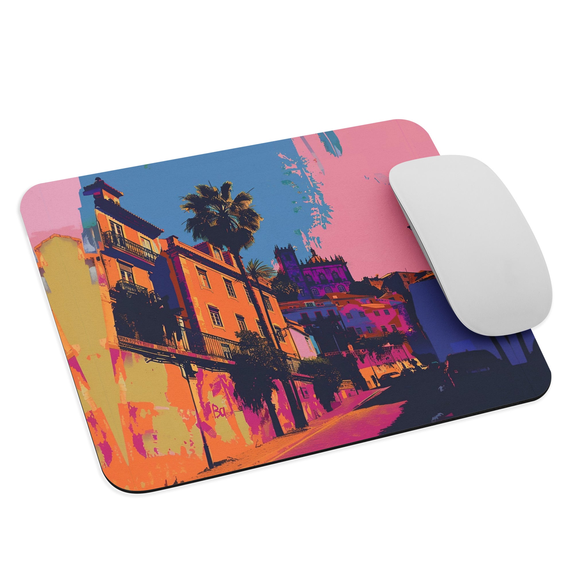 Lisbon Pop Art - Mouse pad