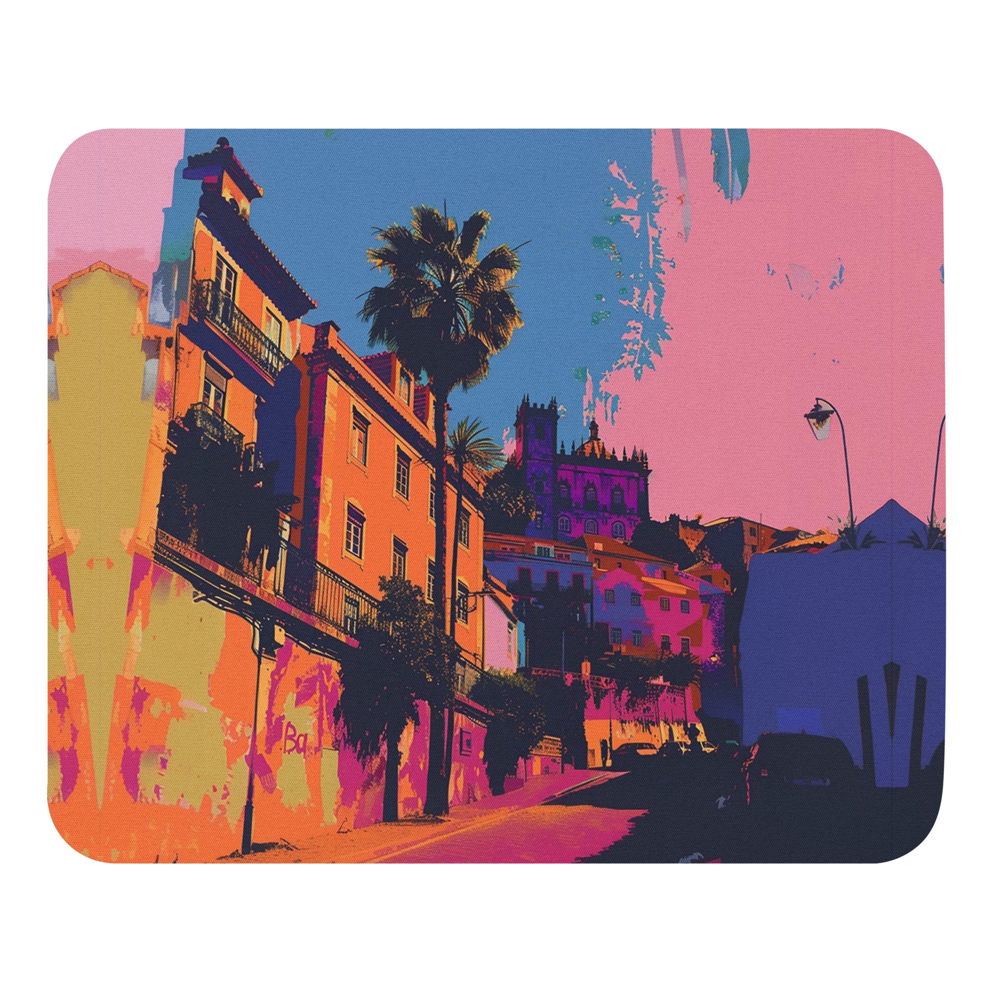 Lisbon Pop Art - Mouse pad