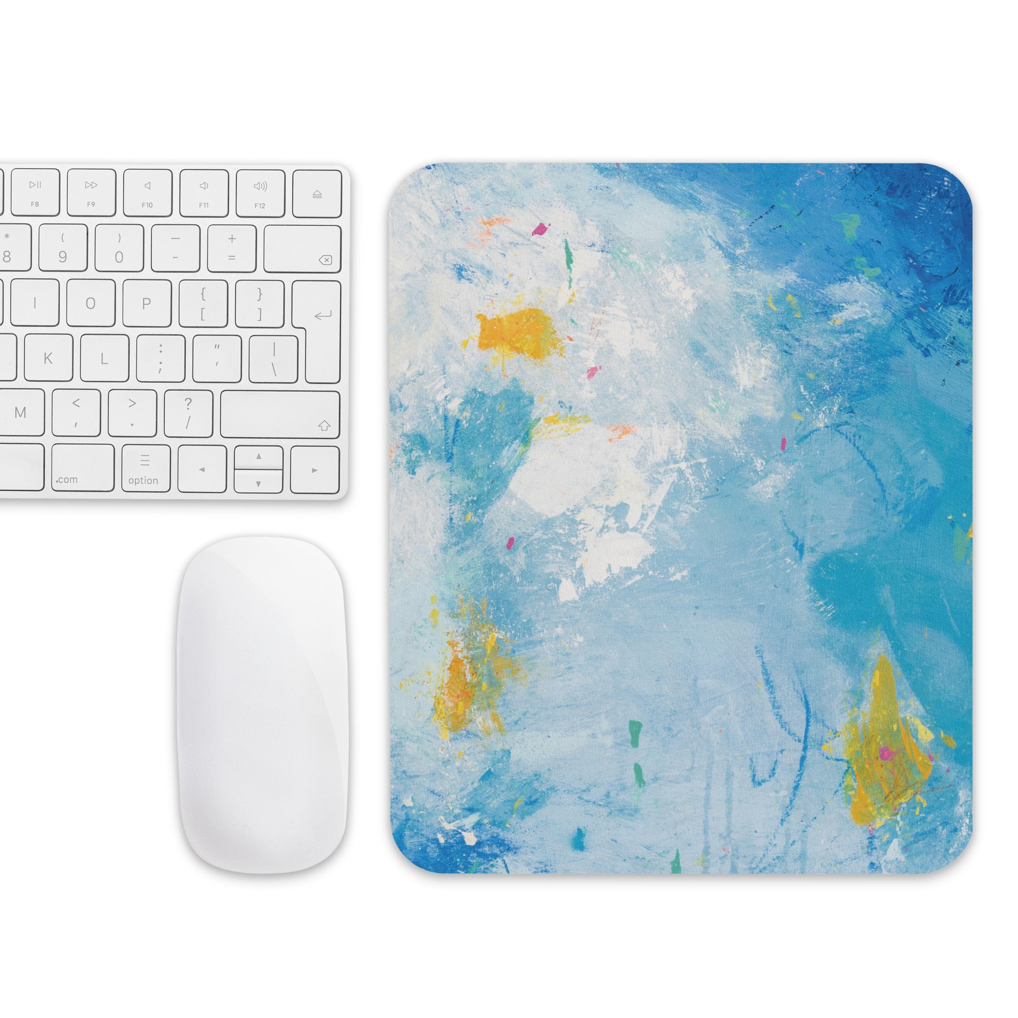 Aqua Emotion Abstract - Mouse pad