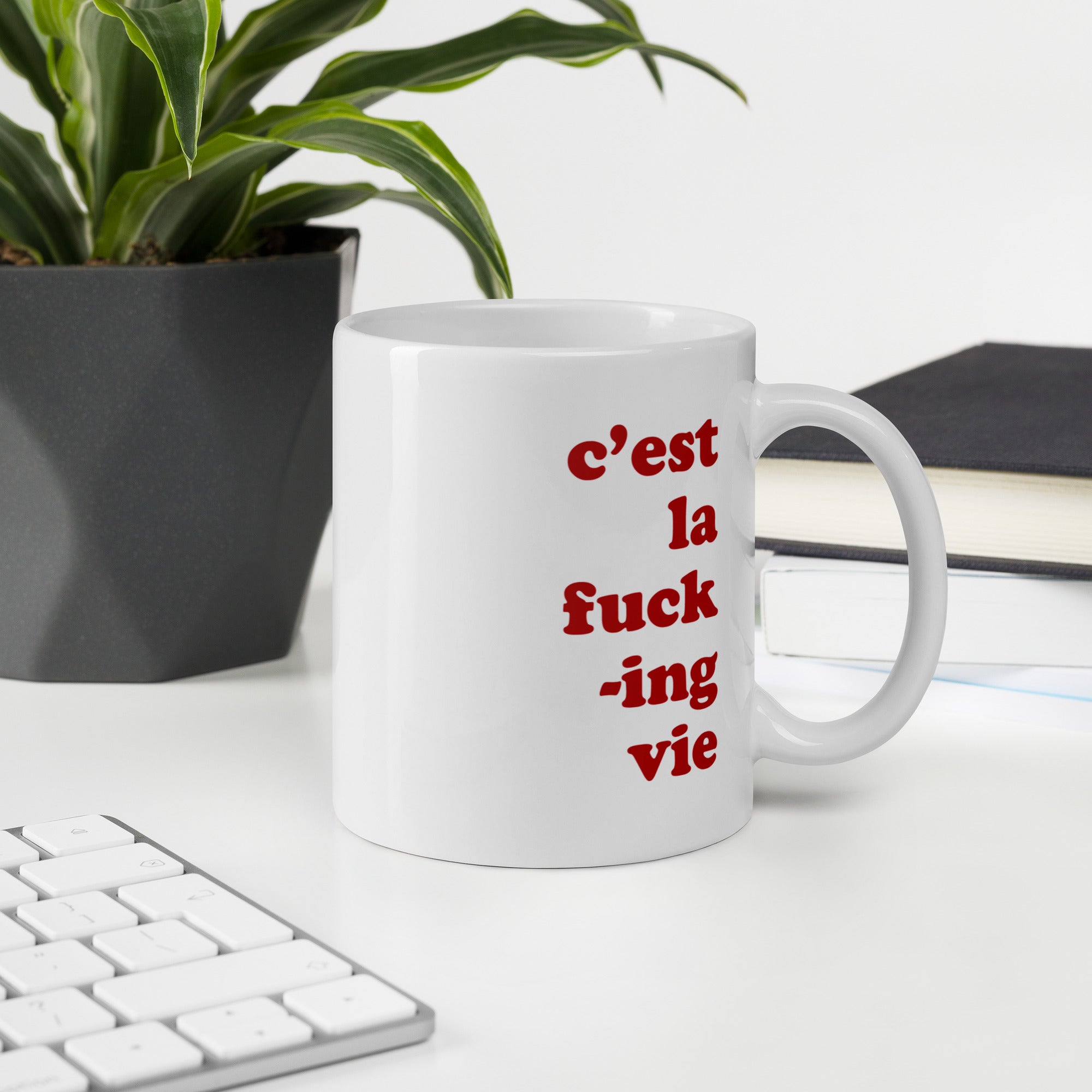 "C'est la fucking vie" Mug - Caneca