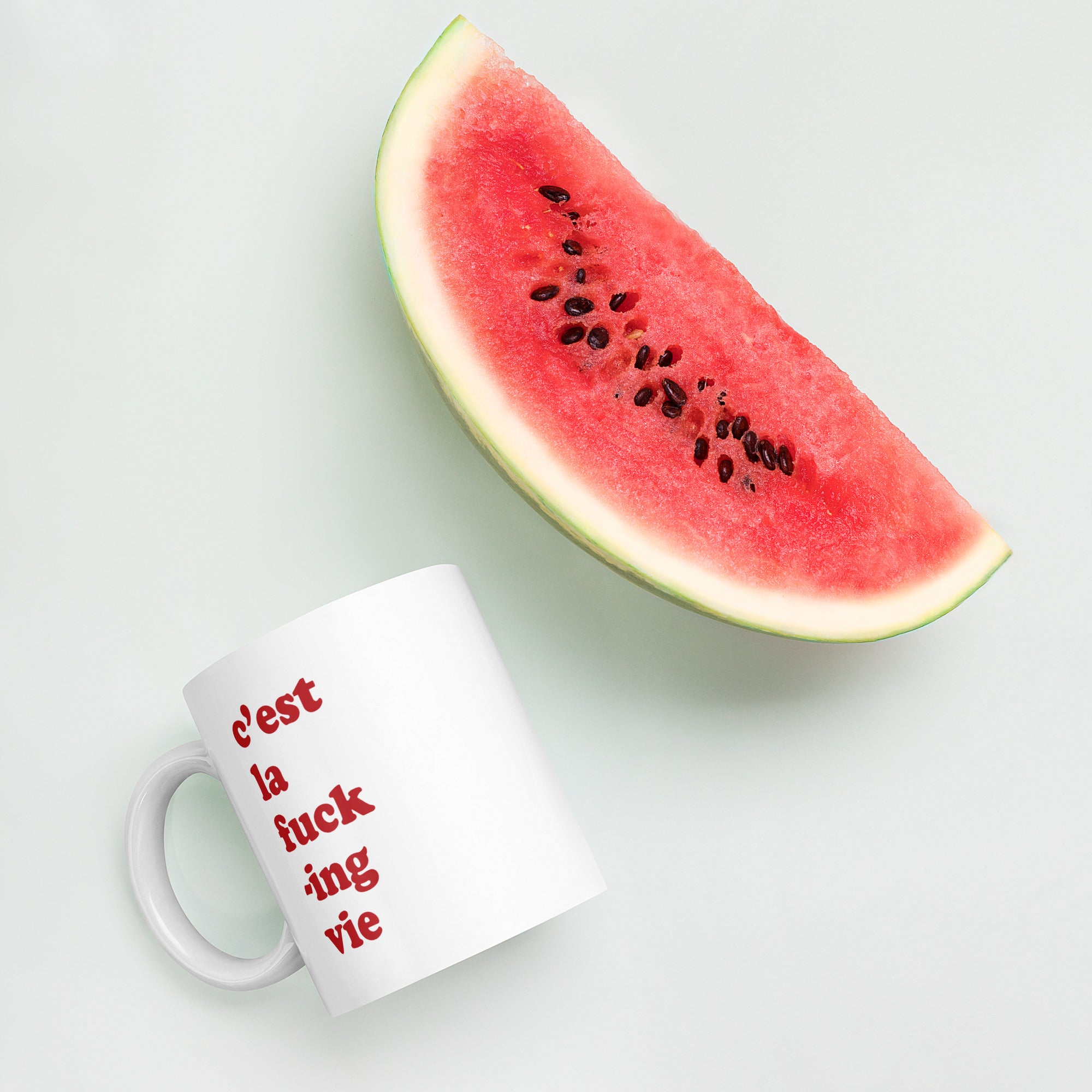 "C'est la fucking vie" Mug - Caneca