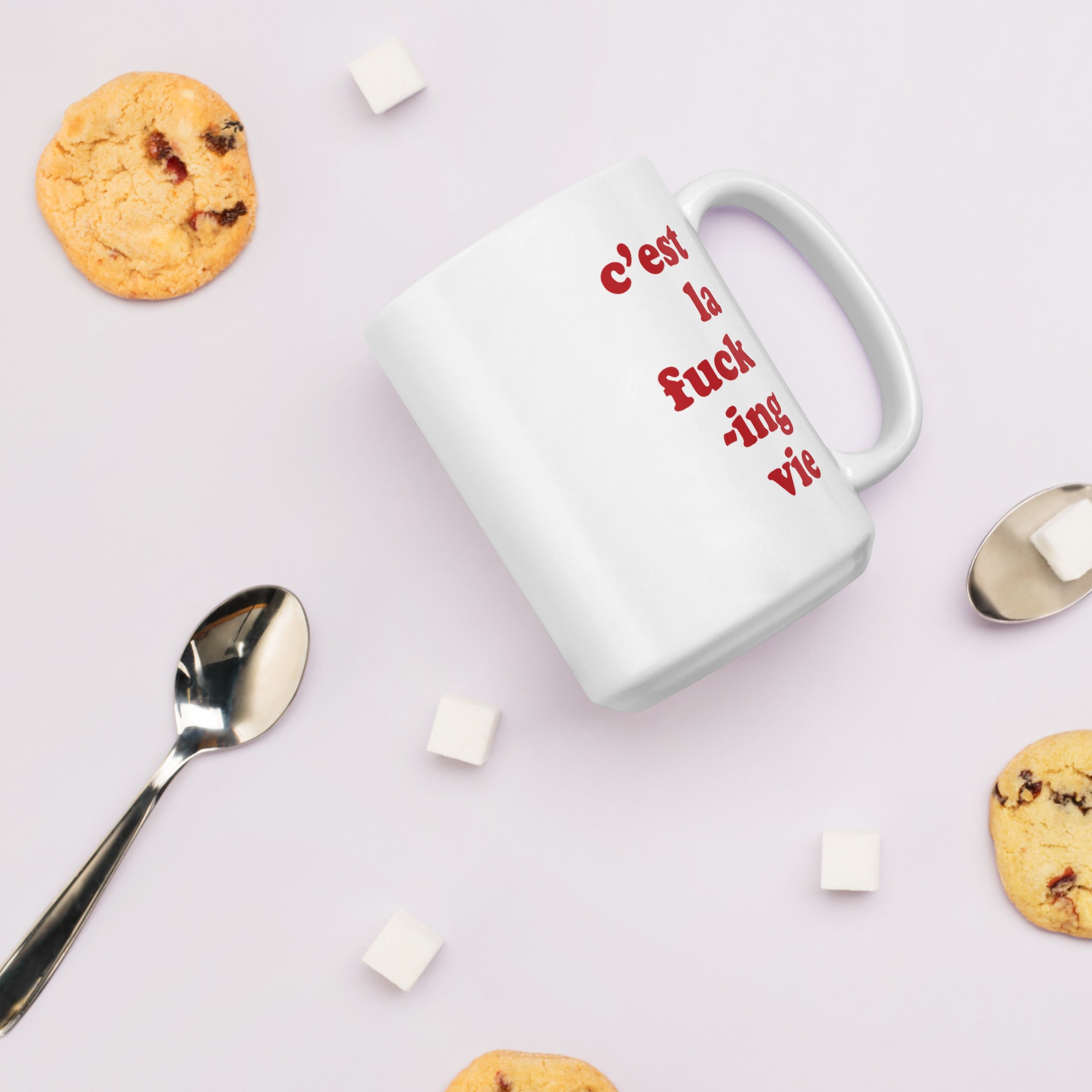 "C'est la fucking vie" Mug - Caneca