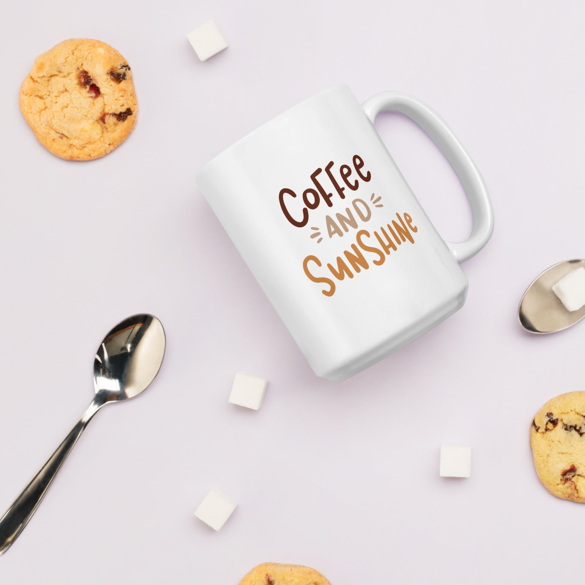 "Coffee and Sunshine" Mug - Caneca