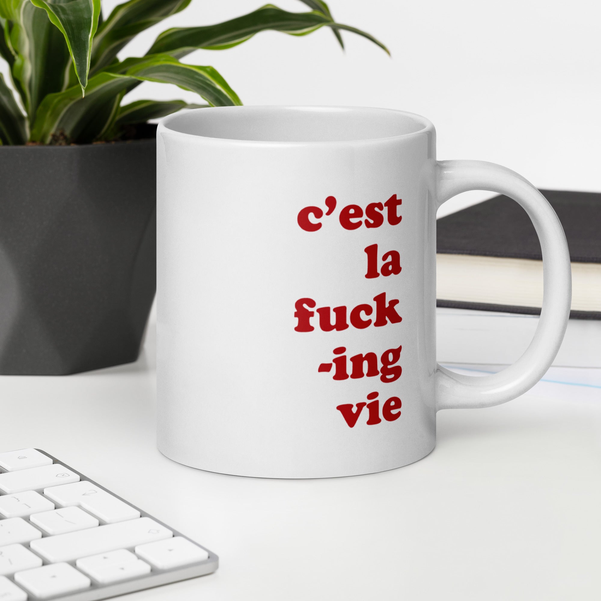 "C'est la fucking vie" Mug - Caneca