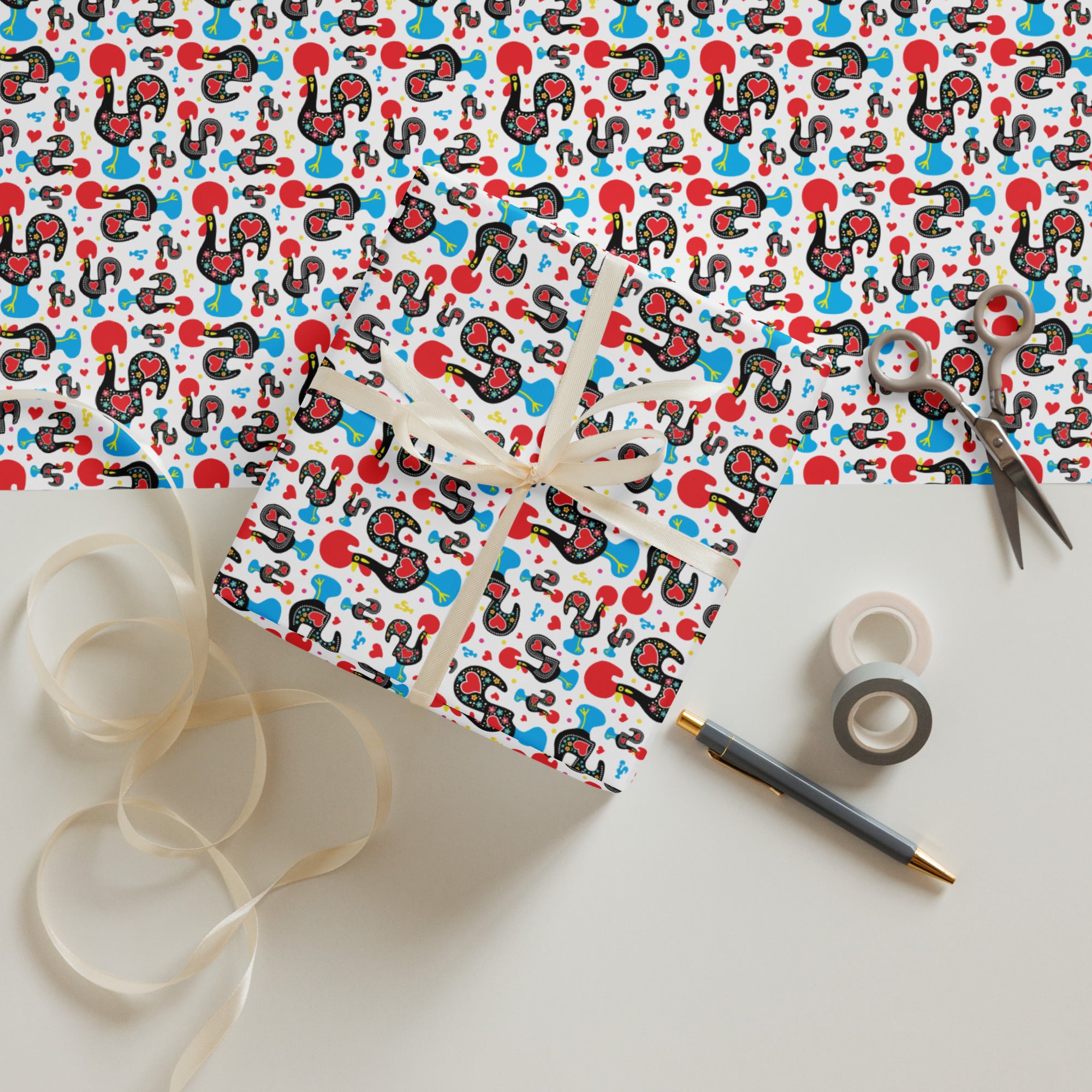 Portugal 3 - Wrapping paper x3 sheets - Papel de Embrulho - Gift