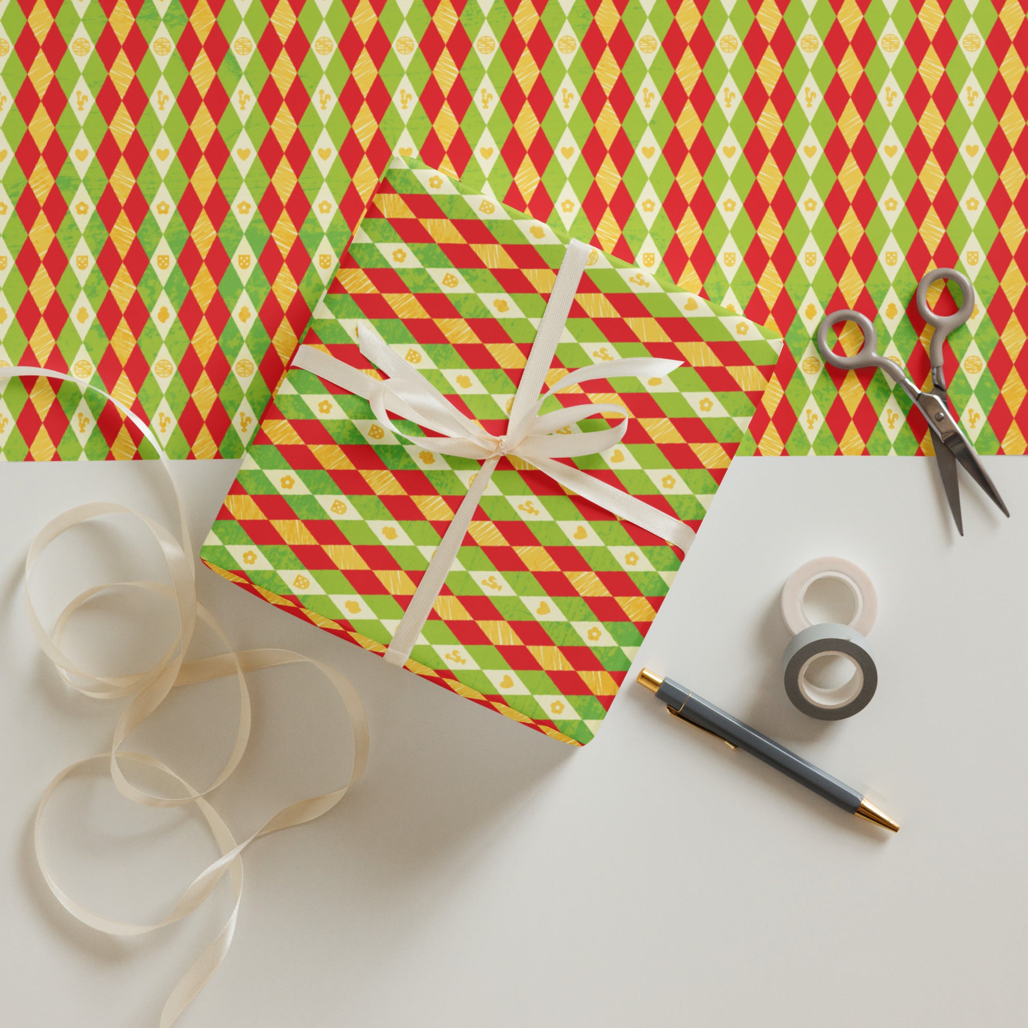 Portugal 4 - Wrapping paper x3 sheets - Papel de Embrulho - Gift - Prenda