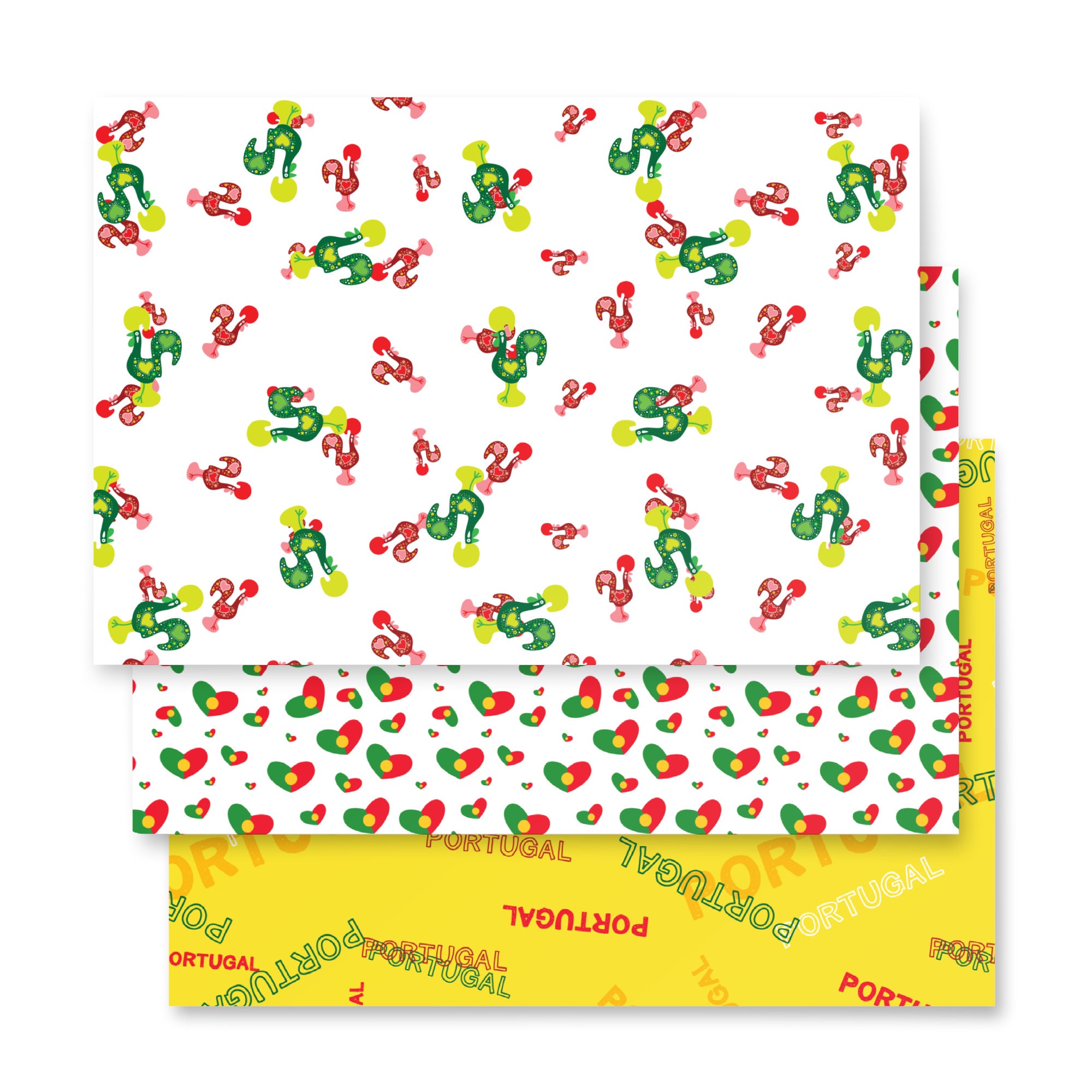 Portugal 2 - Wrapping paper x3 sheets - Papel de Embrulho - Gift